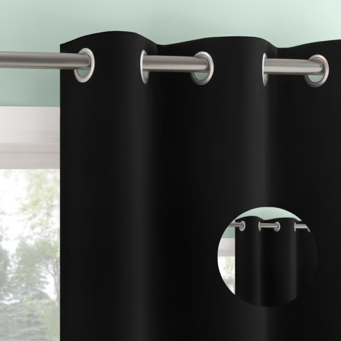 Grommet Blackout Curtains – Extreme Light Blocking Panel Pair