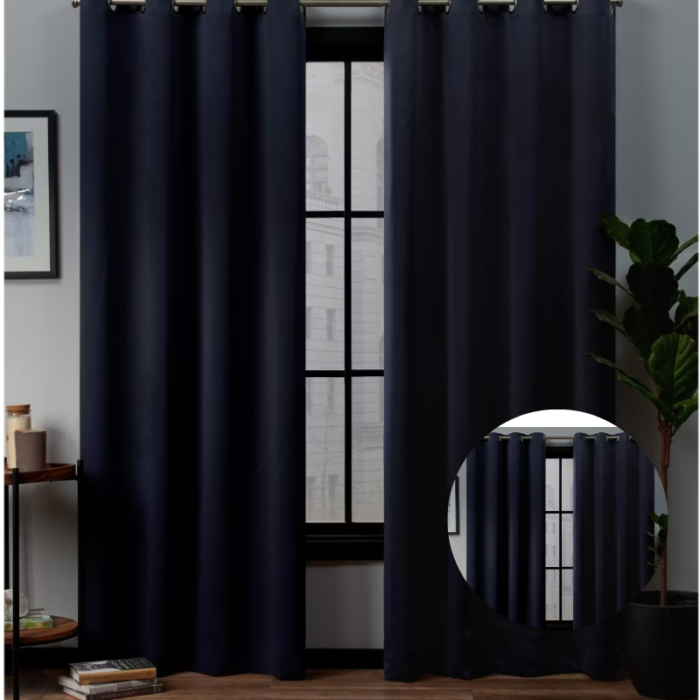 Grommet Blackout Curtains – Academy Total Blackout Sateen Panels