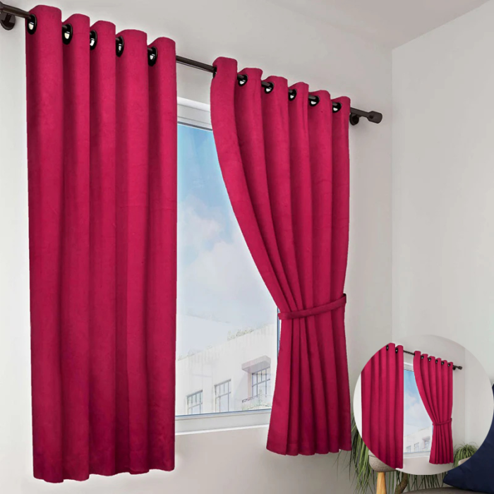Nigel Thermal Blackout Curtains – Maroon (Set of Two)