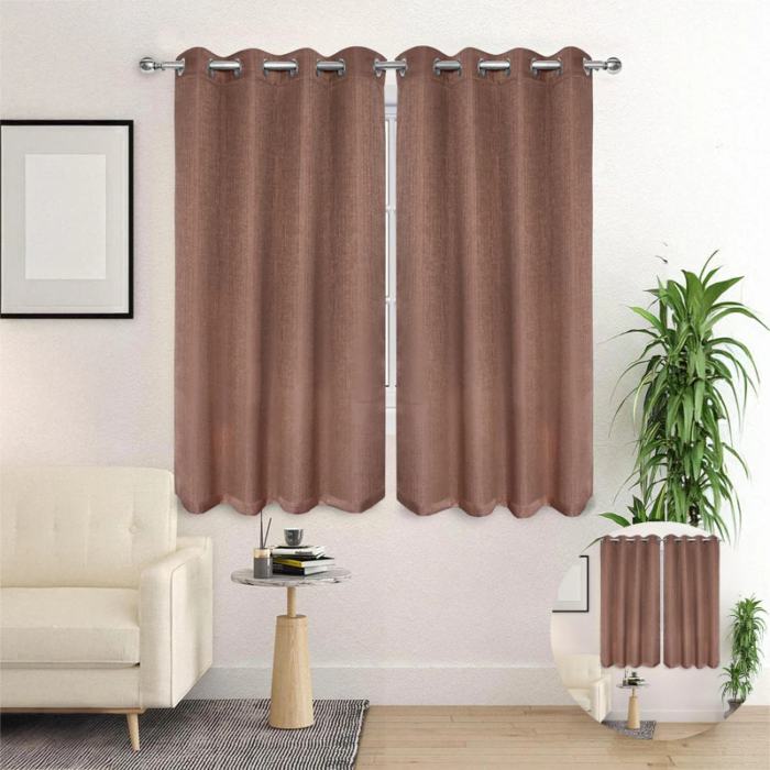 Saral Home Auriel Taupe Curtains – Room Darkening Set of Two