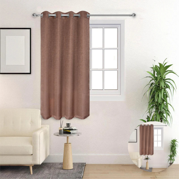 Saral Home Auriel Taupe Curtains – Room Darkening Window Panel