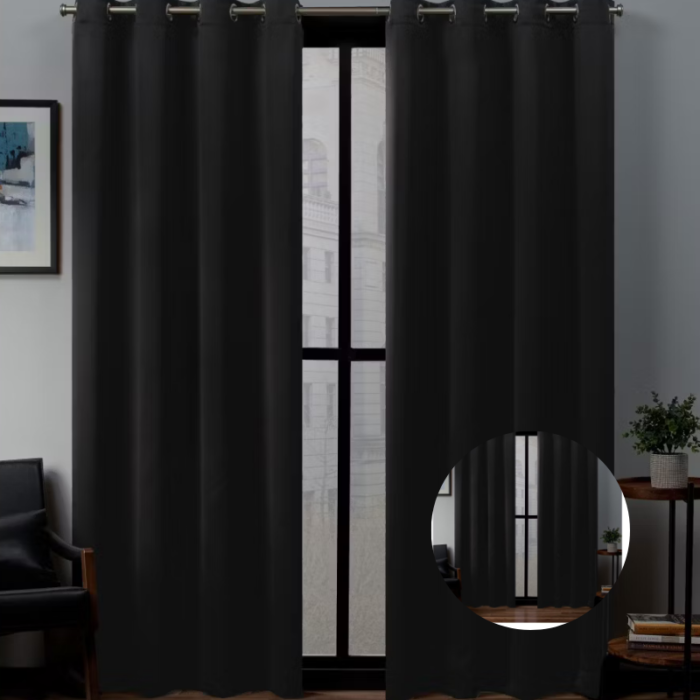 Thermal Blackout Curtains – Insulated Sateen Twill Window Panels