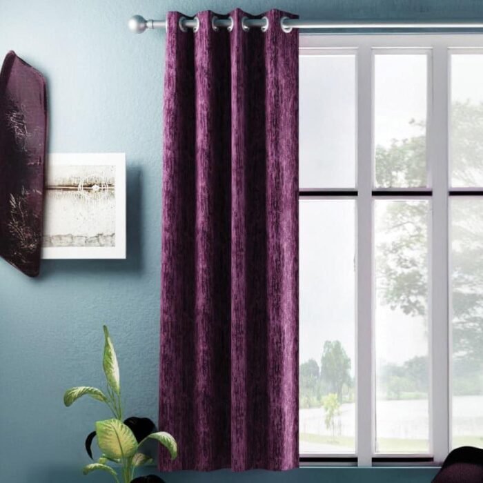 Thermal Blackout Curtains – Clover Purple in Luxurious Silk Finish